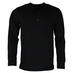 Knocker Men's Big & Tall Crewneck Henley Lounge Top